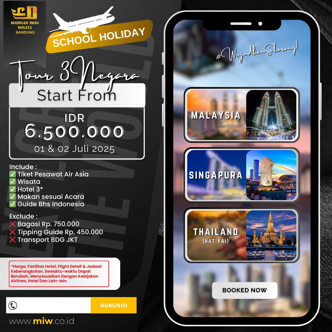 tour 3 negara